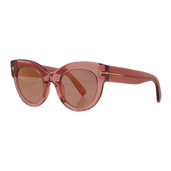NEW TOM FORD SUNGLASSES PINK WOMEN CAT EYE EYEWEAR - Picture 1 of 3